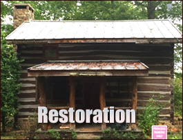 Historic Log Cabin Restoration  Polk County, North Carolina